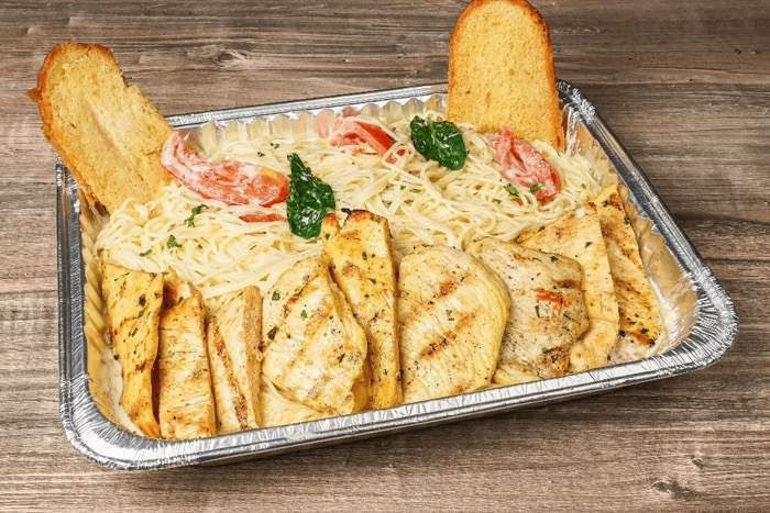 Family Meals To Go pasta tray