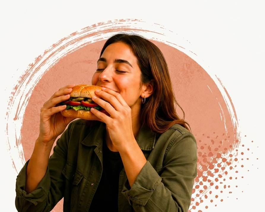 Enjoying a Bocata sandwich