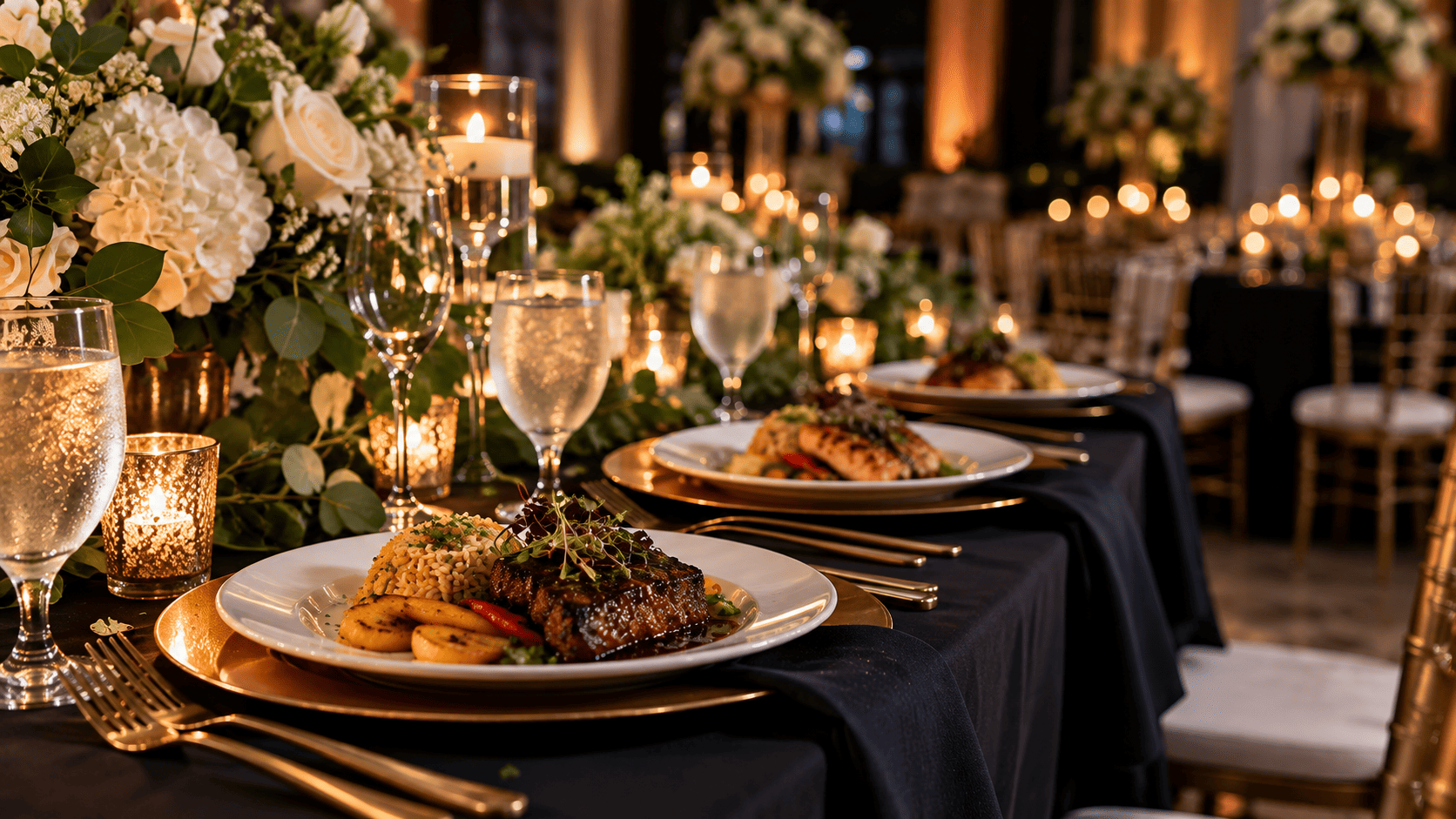 Cali Catering table setup